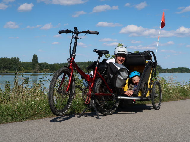 Ich und Nils zwischen Tulln und Langenlebarn