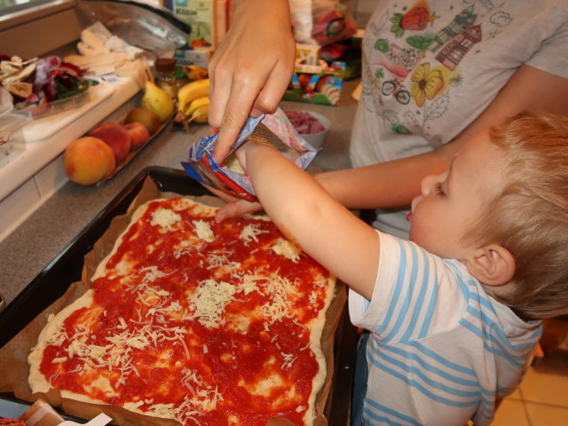 Nils und Sabine in unserer Wohnung