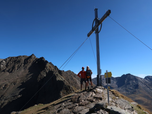 Ich und Evelyn am Hohen Gemeindekopf, 2.771 m (21. Sep.)
