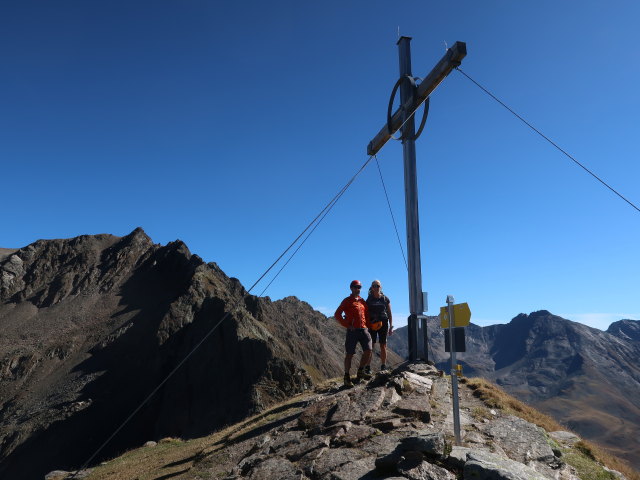 Ich und Evelyn am Hohen Gemeindekopf, 2.771 m (21. Sep.)