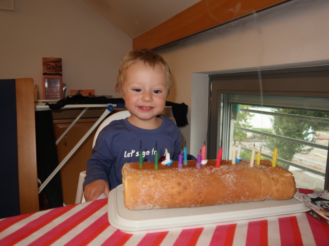 Nils in unserer Wohnung