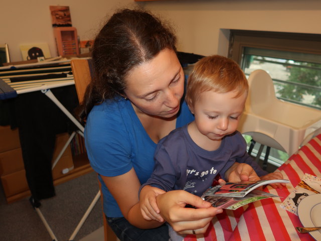 Sabine und Nils in unserer Wohnung
