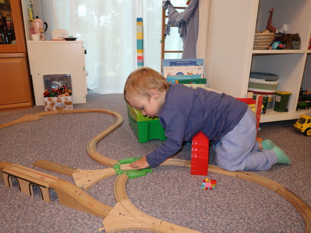 Nils in unserer Wohnung