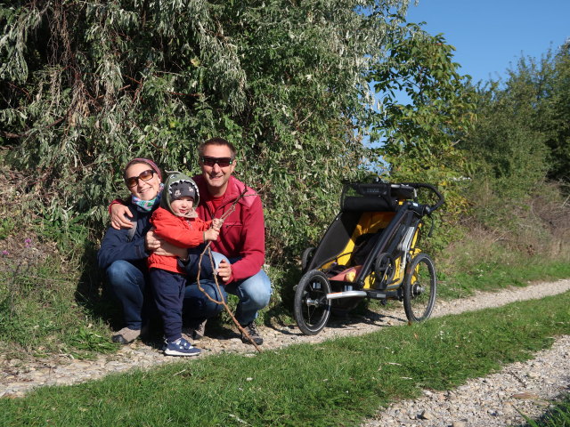 Sabine, Nils und ich zwischen S&uuml;&szlig;enbrunn und Breitenlee