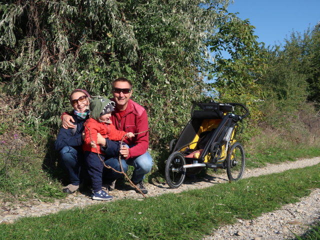 Sabine, Nils und ich zwischen S&uuml;&szlig;enbrunn und Breitenlee