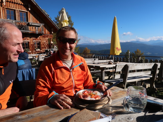 Frank und ich bei der Wildbachh&uuml;tte, 1.806 m