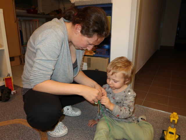 Sabine und Nils in unserer Wohnung