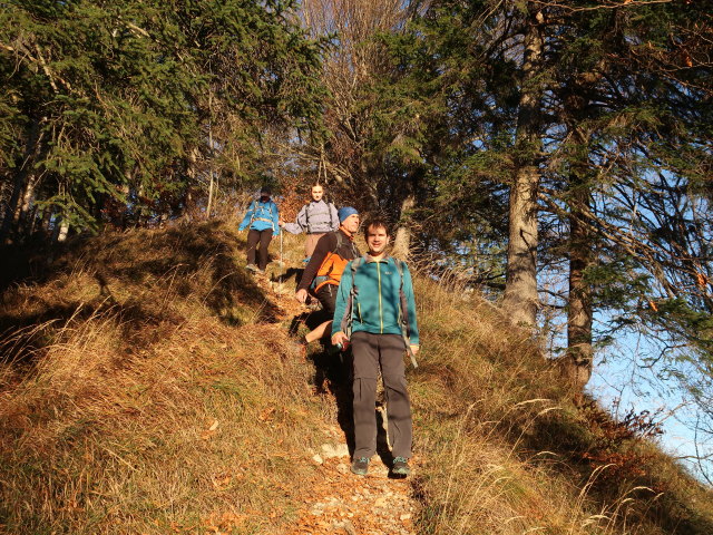 Melanie, Frank und Ronald zwischen Hochplatte und Oberauer Brunstalm
