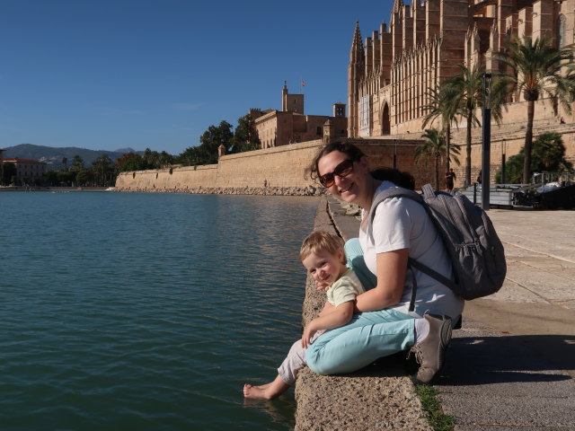 Nils und Sabine bei der Catedral de Mallorca in Palma (12. Nov.)