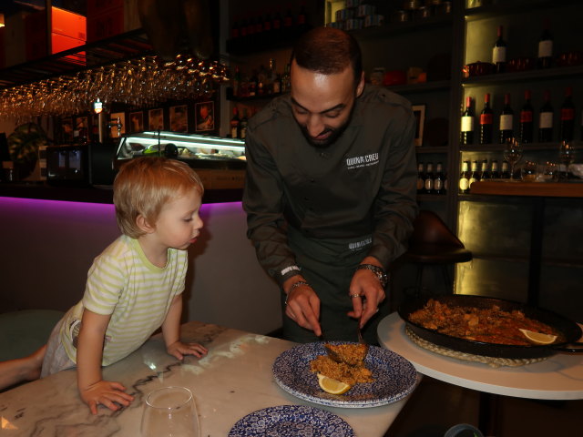 Nils im Restaurant Quina Creu in Palma (12. Nov.)