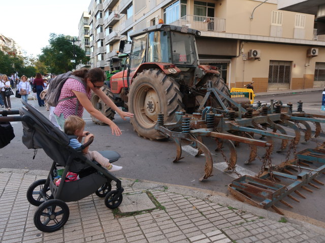 Nils und Sabine in der Calle Gran V&iacute;a Col&oacute;n in Inca (13. Nov.)