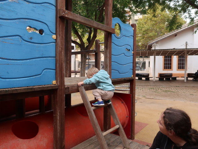 Nils und Sabine im Parc de les Estacions in Palma (14. Nov.)