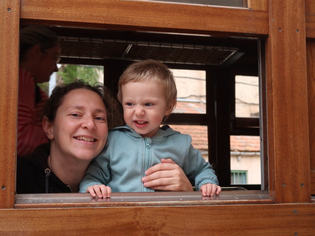 Sabine und Nils in der Estaci&oacute; del Tren de S&oacute;ller de Palma (14. Nov.)