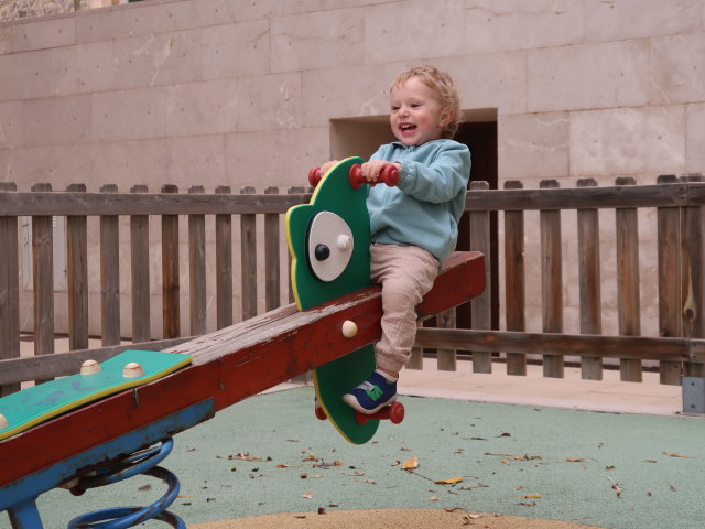 Nils in der Carrer de Sant Ramon de Penyafort in Port de S&oacute;ller (14. Nov.)