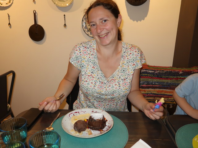 Sabine und Nils im Restaurant Wine & Food in Palma (14. Nov.)