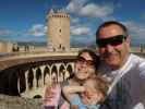 Sabine, Nils und ich im Castell de Bellver in Palma (15. Nov.)