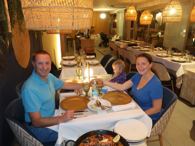 Ich, Nils und Sabine im Restaurant La Piazzetta in Port d'Andratx (24. Nov.)
