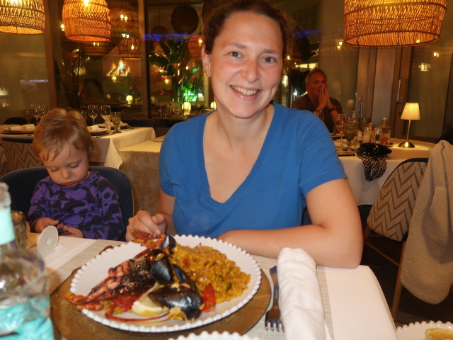 Nils und Sabine im Restaurant La Piazzetta in Port d'Andratx (24. Nov.)