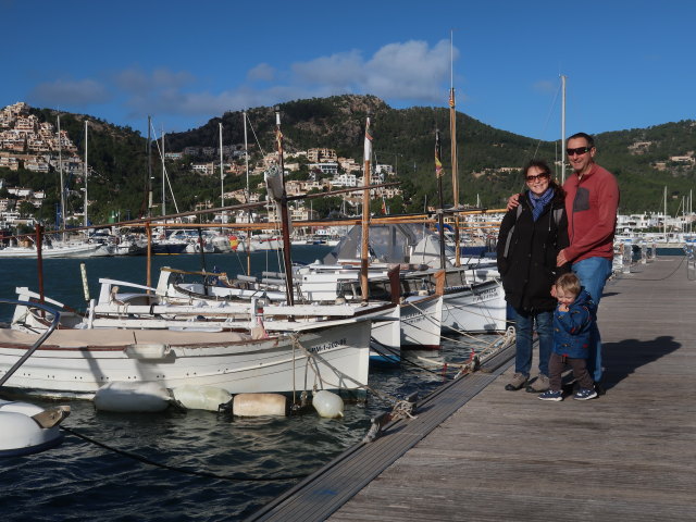 Sabine, Nils und ich in Port d'Andratx (25. Nov.)