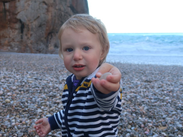 Nils am Platja de Torrent de Pareis (26. Nov.)