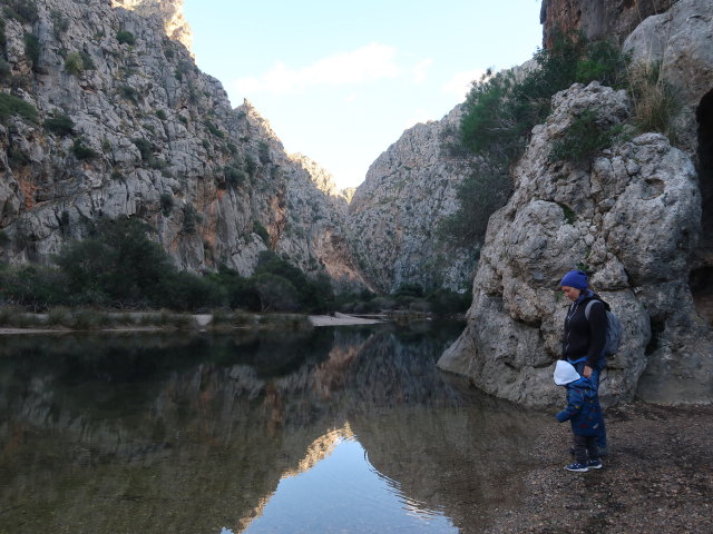 Nils und Sabine im Torrent de Pareis (26. Nov.)