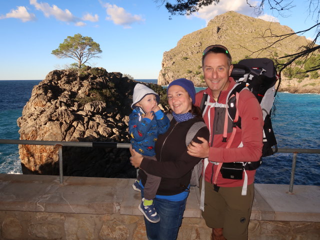 Nils, Sabine und ich zwischen Torrent de Pareis und Port de Sa Calobra (26. Nov.)
