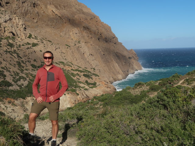 Ich zwischen Cala B&oacute;quer und Coll del Moro (27. Nov.)