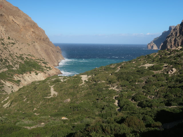 Cala B&oacute;quer vom Coll del Moro aus (27. Nov.)