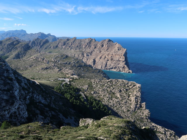 vom Talaia d'Albercutx Richtung Nordwesten (28. Nov.)