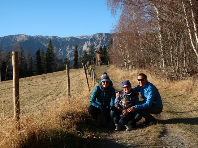 Ursa, Nils, Sabine und ich zwischen Speckbacherh&uuml;tte und Breitenstein