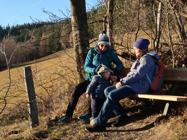 Ursa, Nils und Sabine zwischen Speckbacherh&uuml;tte und Breitenstein