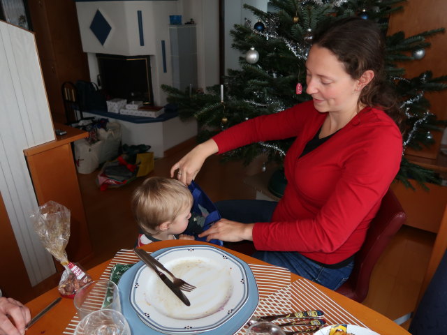 Nils und Sabine im Haus meiner Eltern (24. Dez.)