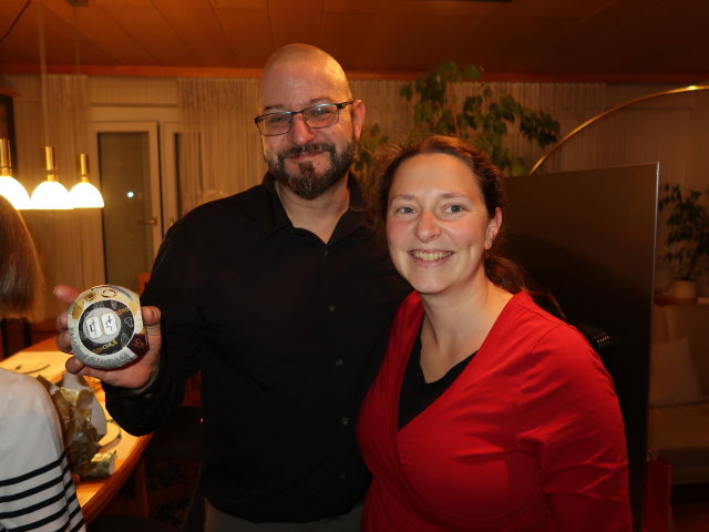 Markus und Sabine im Haus meiner Eltern (24. Dez.)