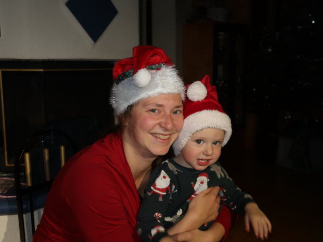 Sabine und Nils im Haus meiner Eltern (24. Dez.)