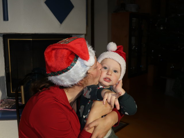 Sabine und Nils im Haus meiner Eltern (24. Dez.)