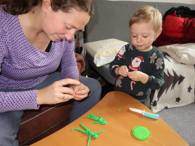 Sabine und Nils in unserer Wohnung (26. Dez.)