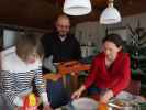 Mama, Markus und Sabine im Haus meiner Eltern (24. Dez.)