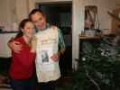 Sabine und ich im Haus meiner Eltern (24. Dez.)
