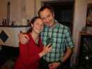 Sabine und ich im Haus meiner Eltern (24. Dez.)