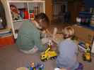 Mama und Nils in unserer Wohnung