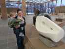 Nils und Sabine in der Ausstellung 'Wotruba International'