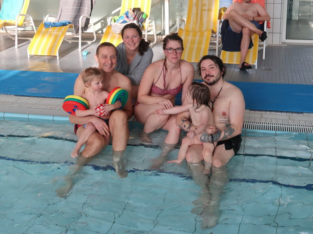 Nils, ich, Sabine, Hannelore, Ella und Manuel