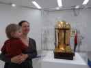 Nils und Sabine in der Ausstellung 'Die Welt von morgen wird eine weitere Gegenwart gewesen sein'
