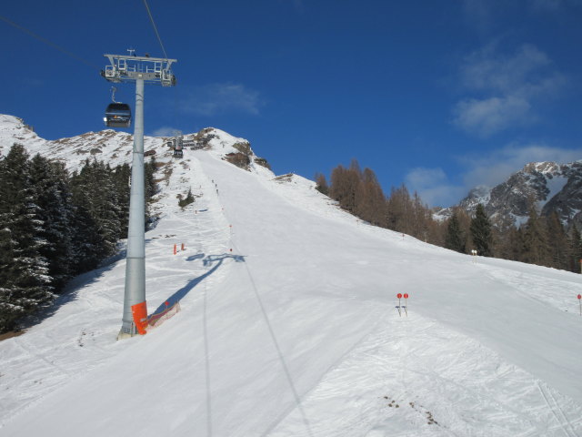 Alpjoch-Abfahrt von der Alpjoch-Bahn aus