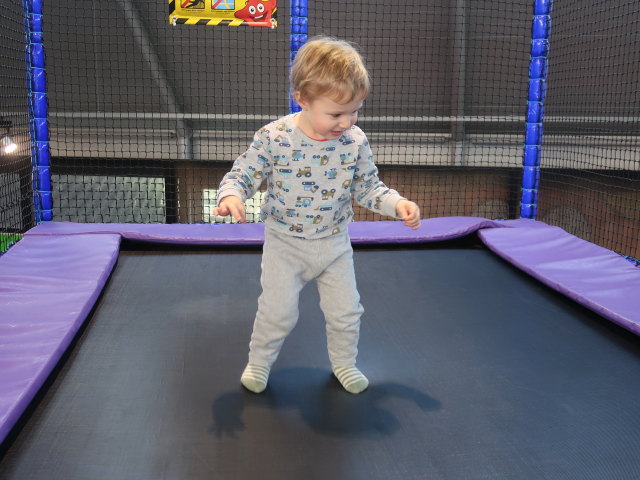 Nils im Kletterparcours