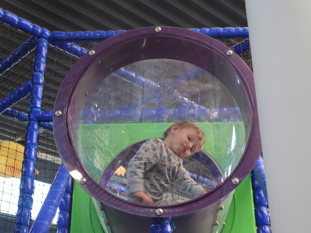 Nils im Kletterparcours