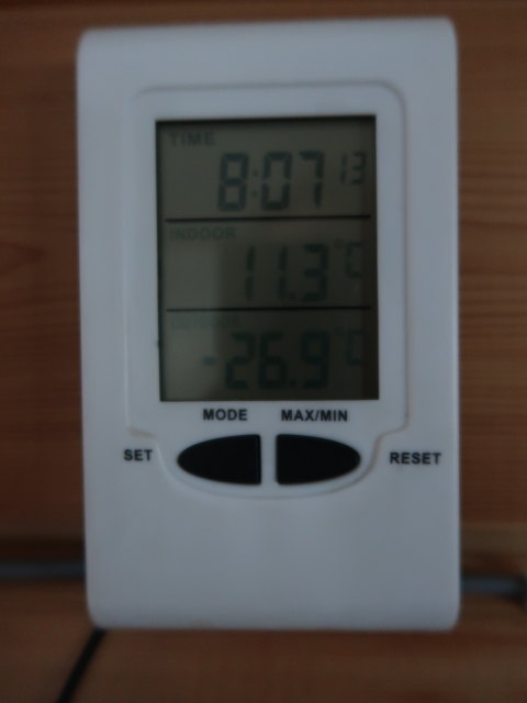 Wildniscamp von Arctic Dogsled Adventure beim V&auml;kk&auml;r&auml;j&auml;rvi (21. Feb.)