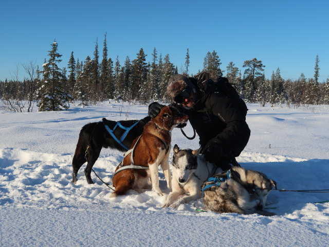 Markus zwischen Piettarasj&auml;rvi und Sautusj&auml;rvi (21. Feb.)