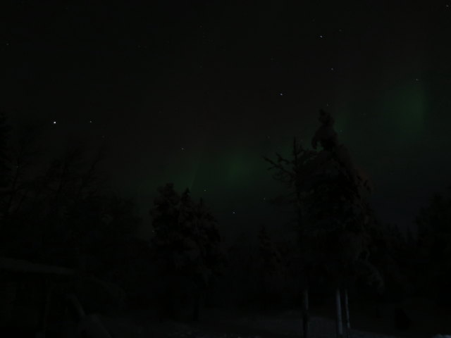 Wildniscamp von Arctic Dogsled Adventure beim V&auml;kk&auml;r&auml;j&auml;rvi (21. Feb.)