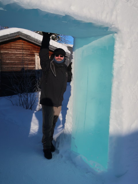 Markus beim Icehotel 36 in Jukkasj&auml;rvi (23. Feb.)